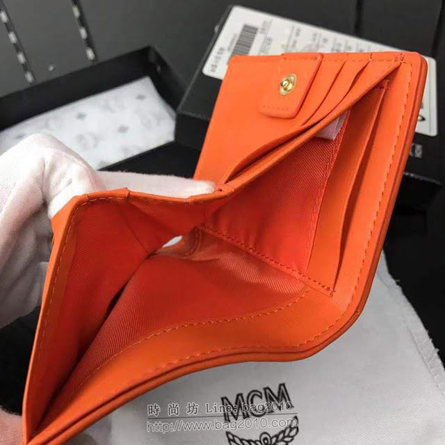 MCM錢包 8077 原單新款 蝴蝶結 MCM兩折小錢夾 MCM女錢包  mdmc1111
